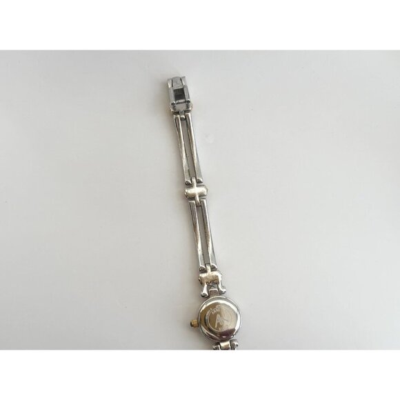 Anne Klein Dual Toned Mother of Pearl Dial Vintage Wristwatch - 14mm - WORKS! - Picture 4 of 14